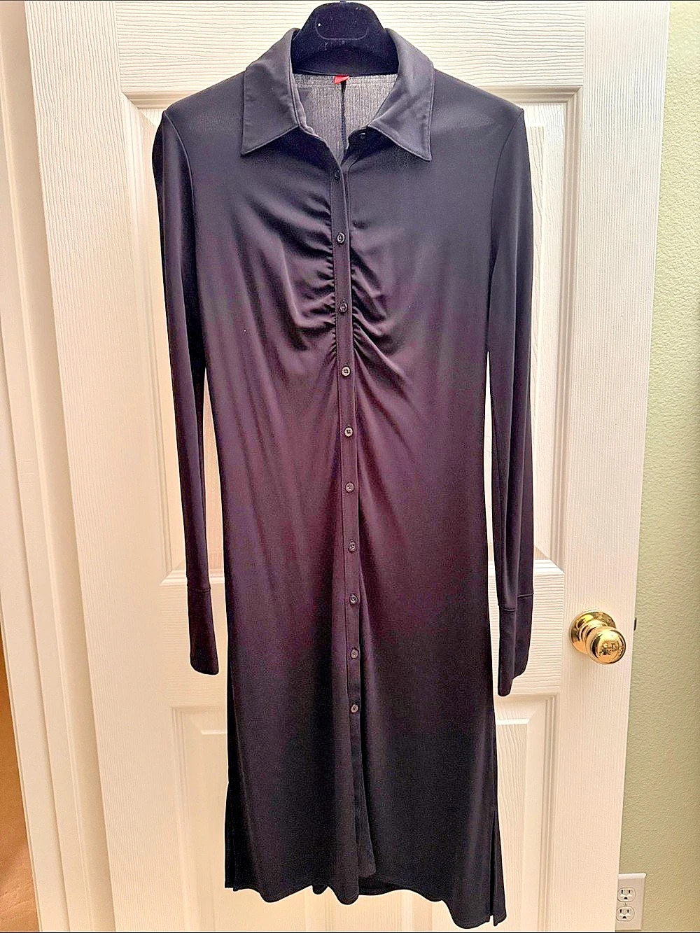 Esprit Black Midi Shirt Dress Like New